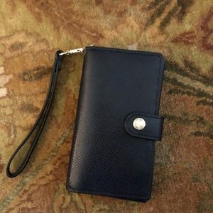 Trendy Navy Blue Coach Wallet